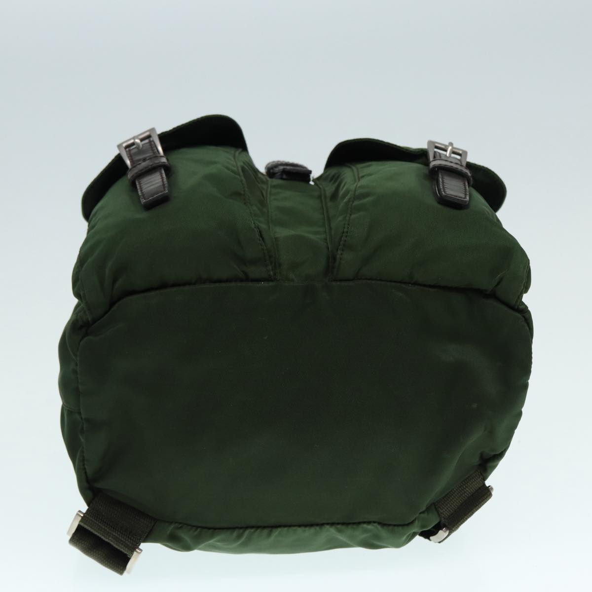 PRADA Backpack Nylon Green Auth mr445