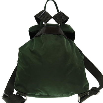 PRADA Backpack Nylon Green Auth mr445