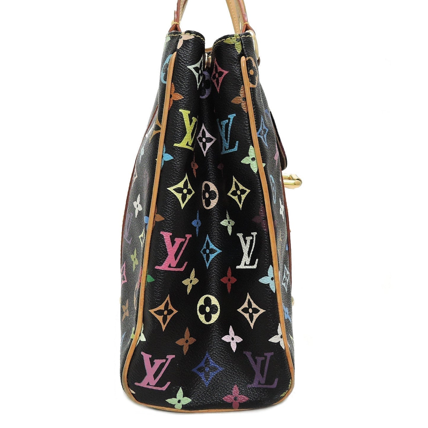 Louis Vuitton Aurelia MM Black Multicolor Monogram Canvas