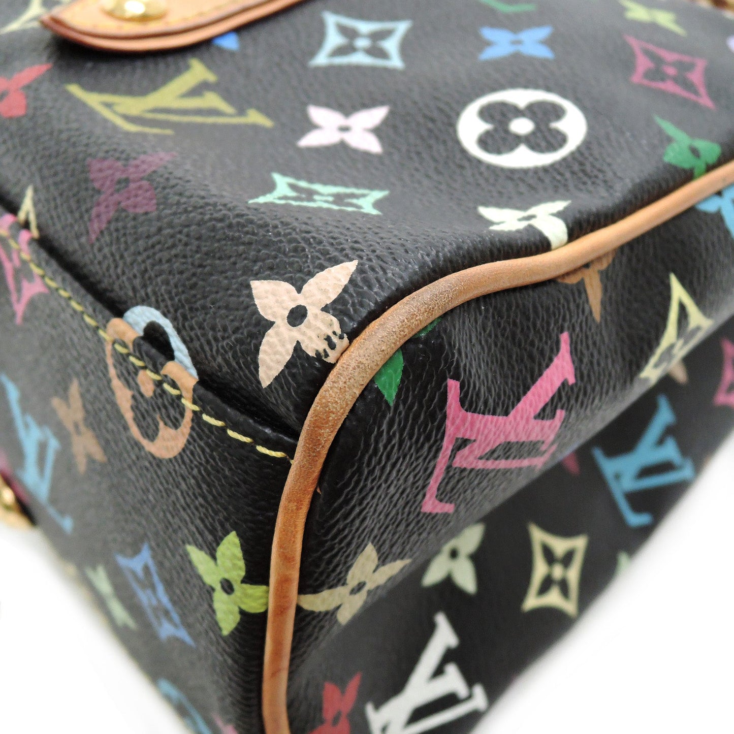 Louis Vuitton Aurelia MM Black Multicolor Monogram Canvas