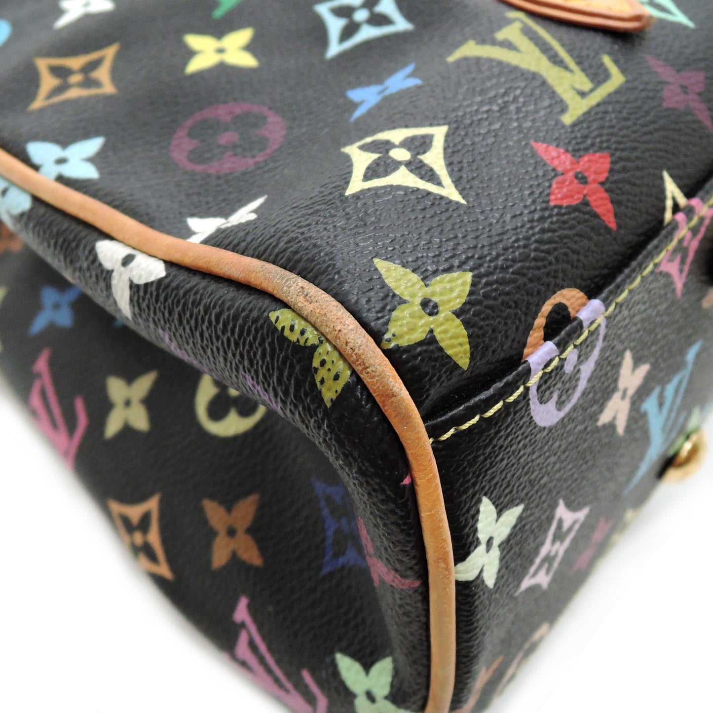 Louis Vuitton Aurelia MM Black Multicolor Monogram Canvas