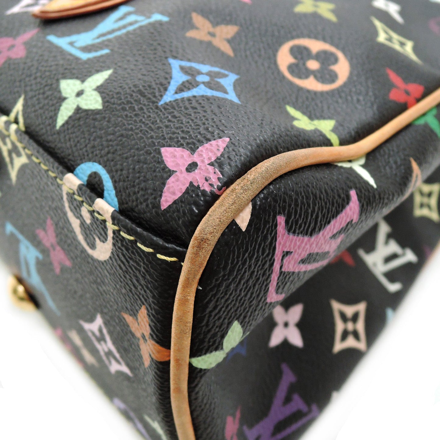 Louis Vuitton Aurelia MM Black Multicolor Monogram Canvas