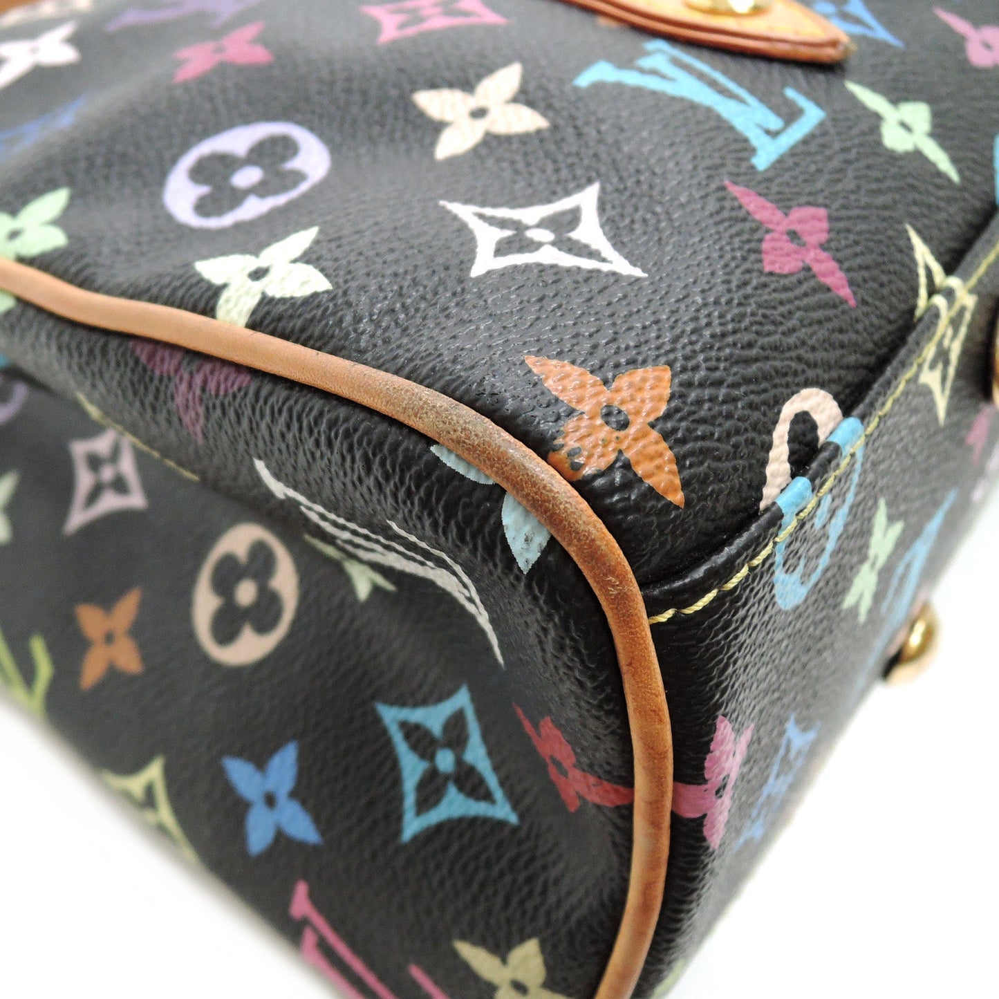 Louis Vuitton Aurelia MM Black Multicolor Monogram Canvas