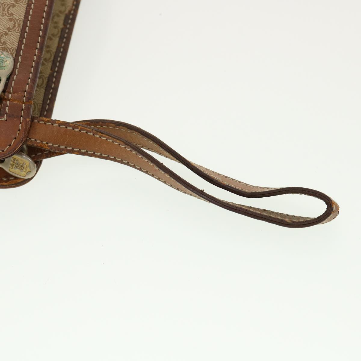 Celine Macadam Canvas Clutch Bag Beige  ny235