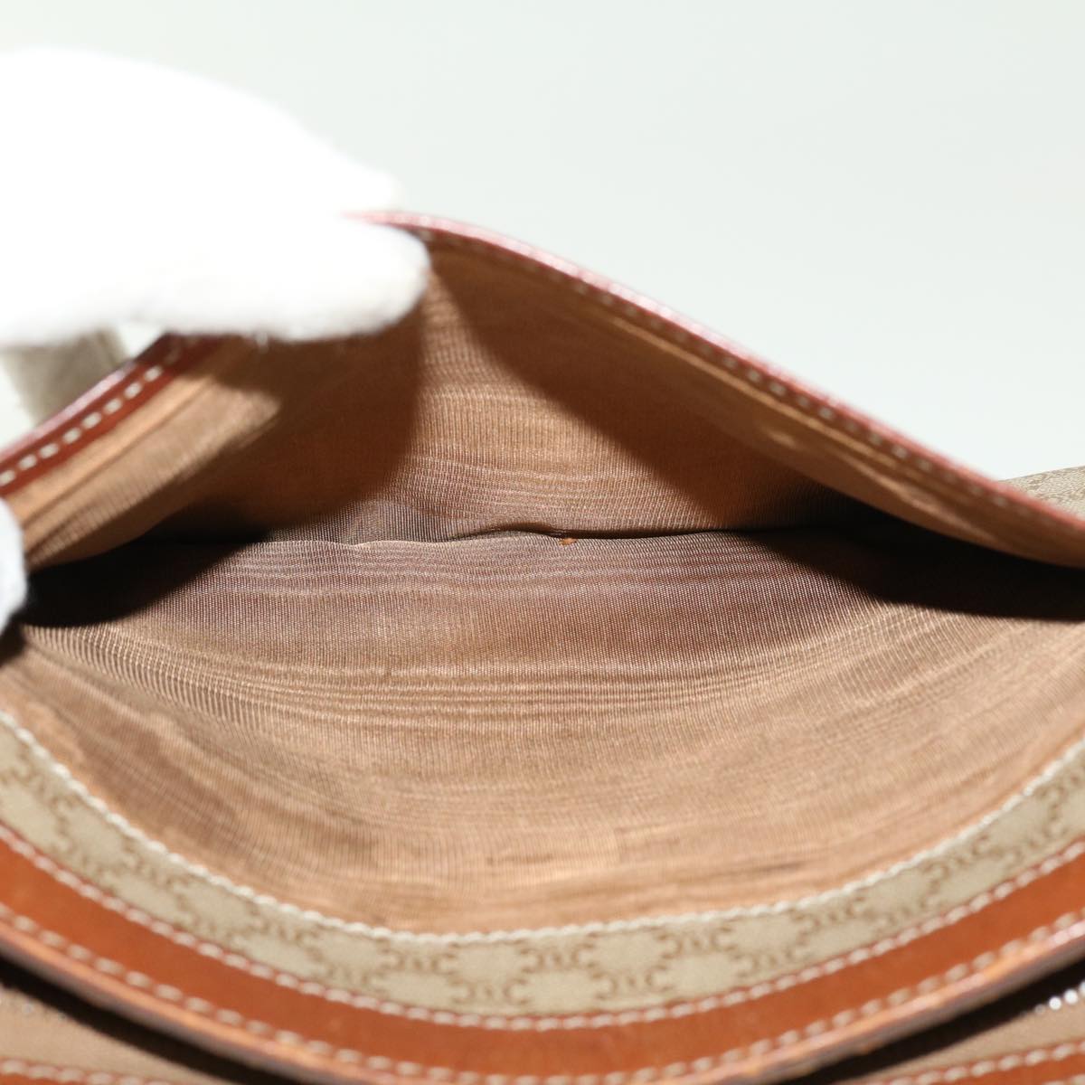Celine Macadam Canvas Clutch Bag Beige  ny235