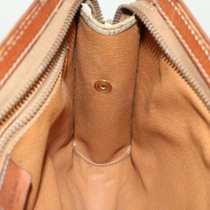 Celine Macadam Canvas Clutch Bag Beige  ny235