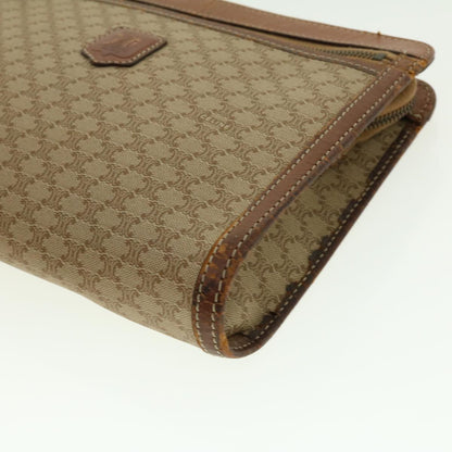 Celine Macadam Canvas Clutch Bag Beige  ny235