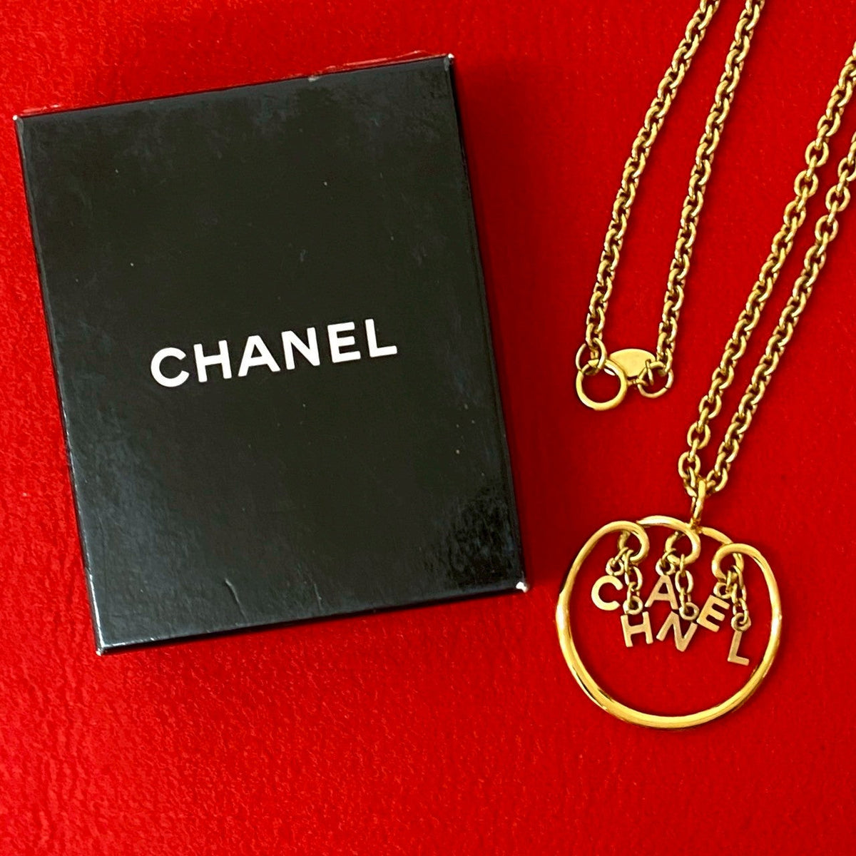 Chanel Logo Necklace