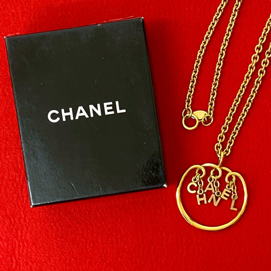 Chanel Logo Necklace