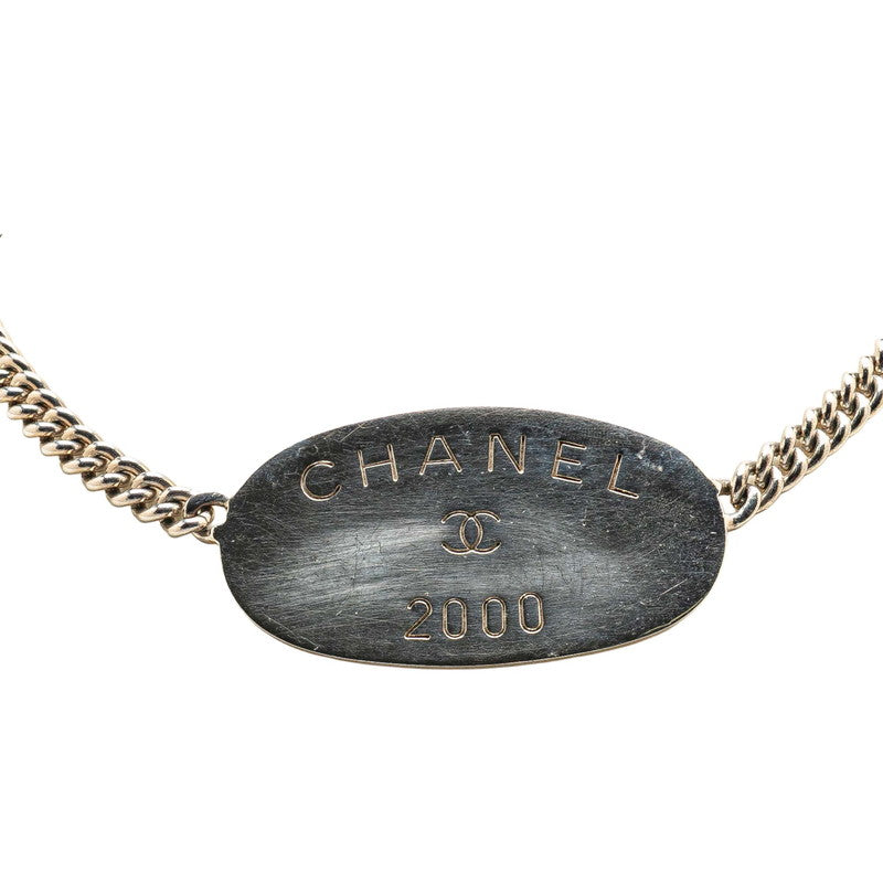 Chanel Oval Tag Necklace