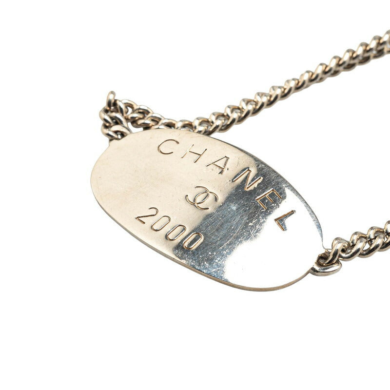 Chanel Oval Tag Necklace