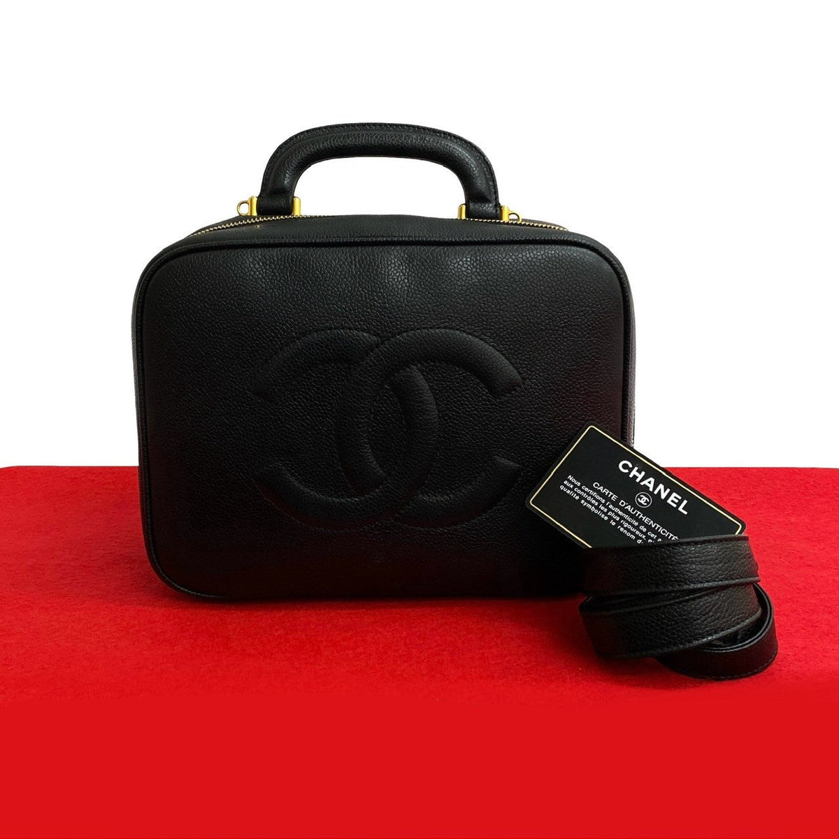 Chanel Coco Mark Caviar Skin 2way Bag