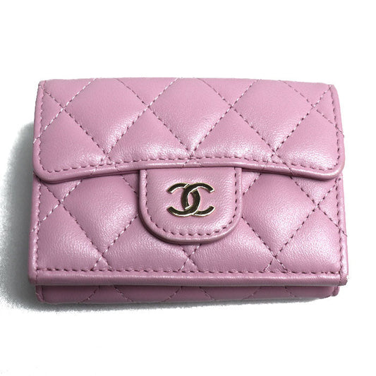 Chanel Matelasse Classic Small Flap Wallet Lambskin Wallet