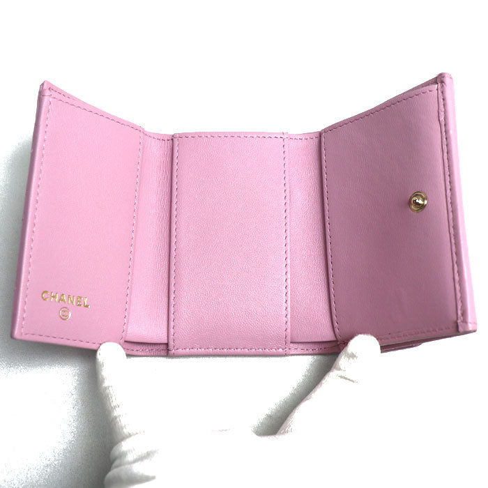 Chanel Matelasse Classic Small Flap Wallet Lambskin Wallet