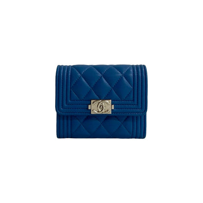 Chanel Boy Chanel Matelassé Lambskin Wallet