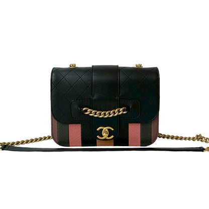 Chanel Coco Mark Python Leather Shoulder Bag