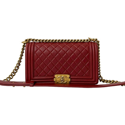 Chanel Boy Chanel Lambskin Shoulder Bag