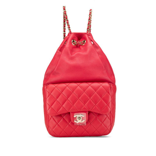 Chanel Coco Mark Matelasse Lambskin Backpack