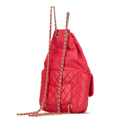 Chanel Coco Mark Matelasse Lambskin Backpack