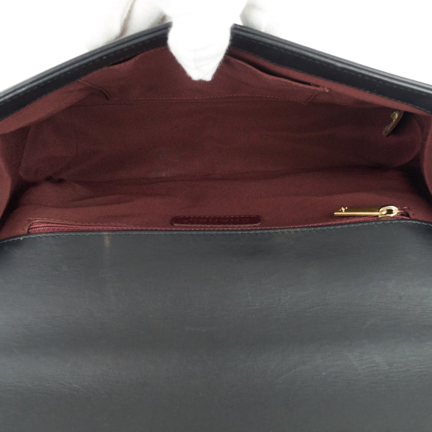 Boy Chevron Mixed Leather New Medium Bag