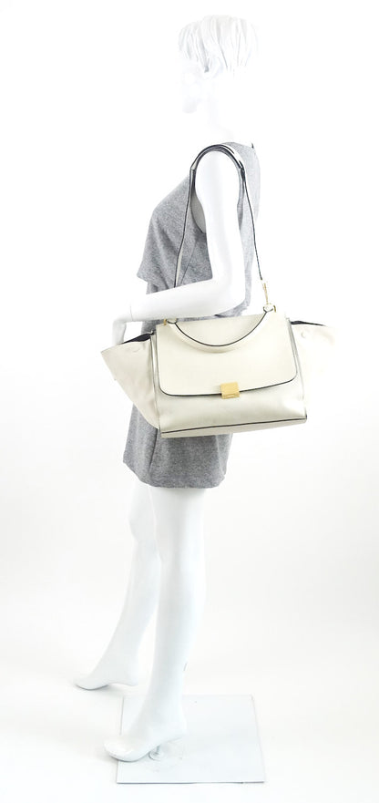 Celine Trapeze Suede and Calf Leather Bag
