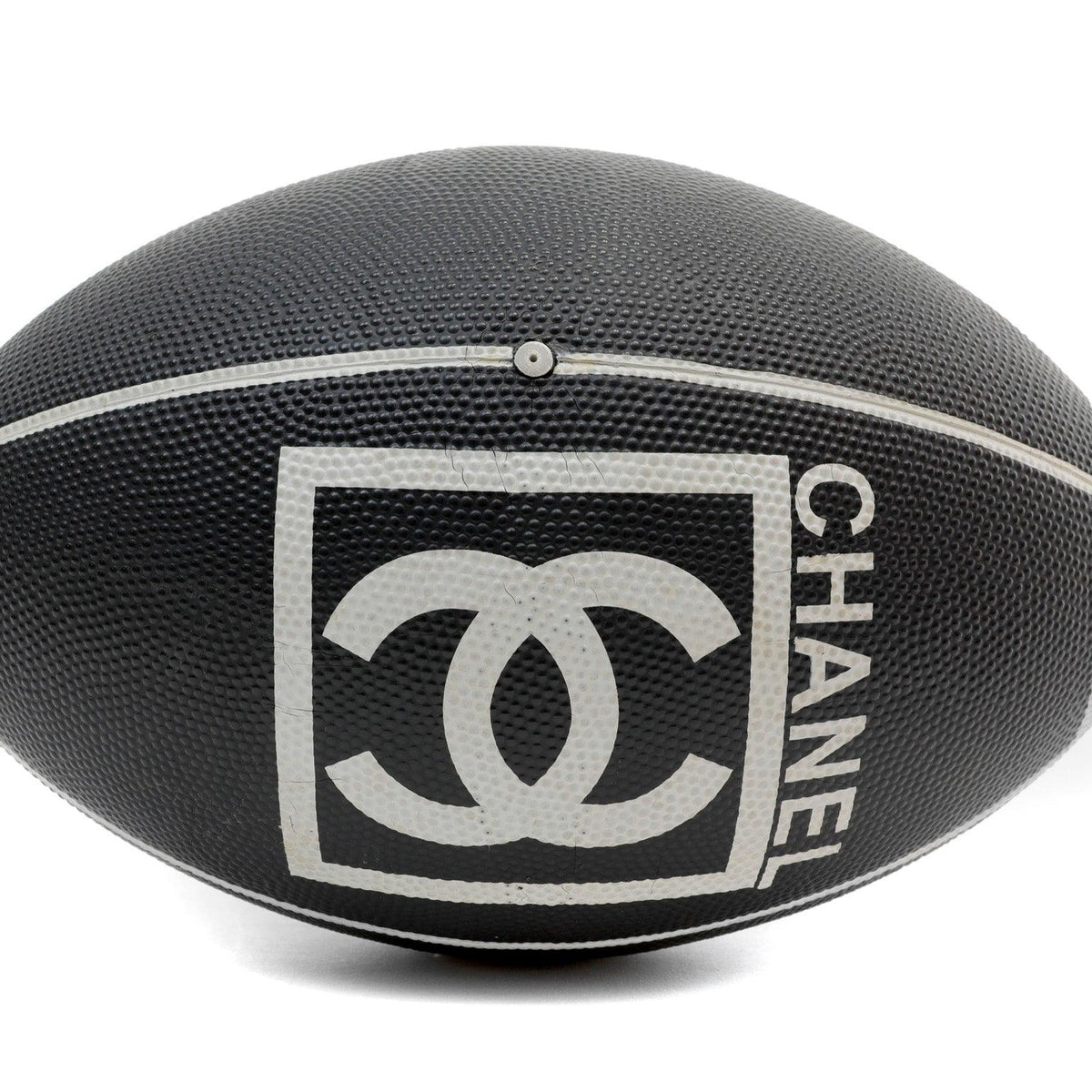 Chanel Game Series Black & White Football/Rugby Ball