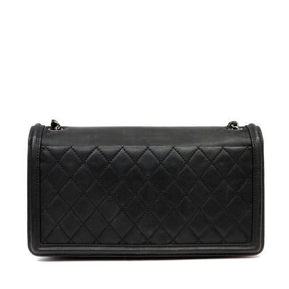 Chanel Black Resin & Ruthenium Medium Brick Bag