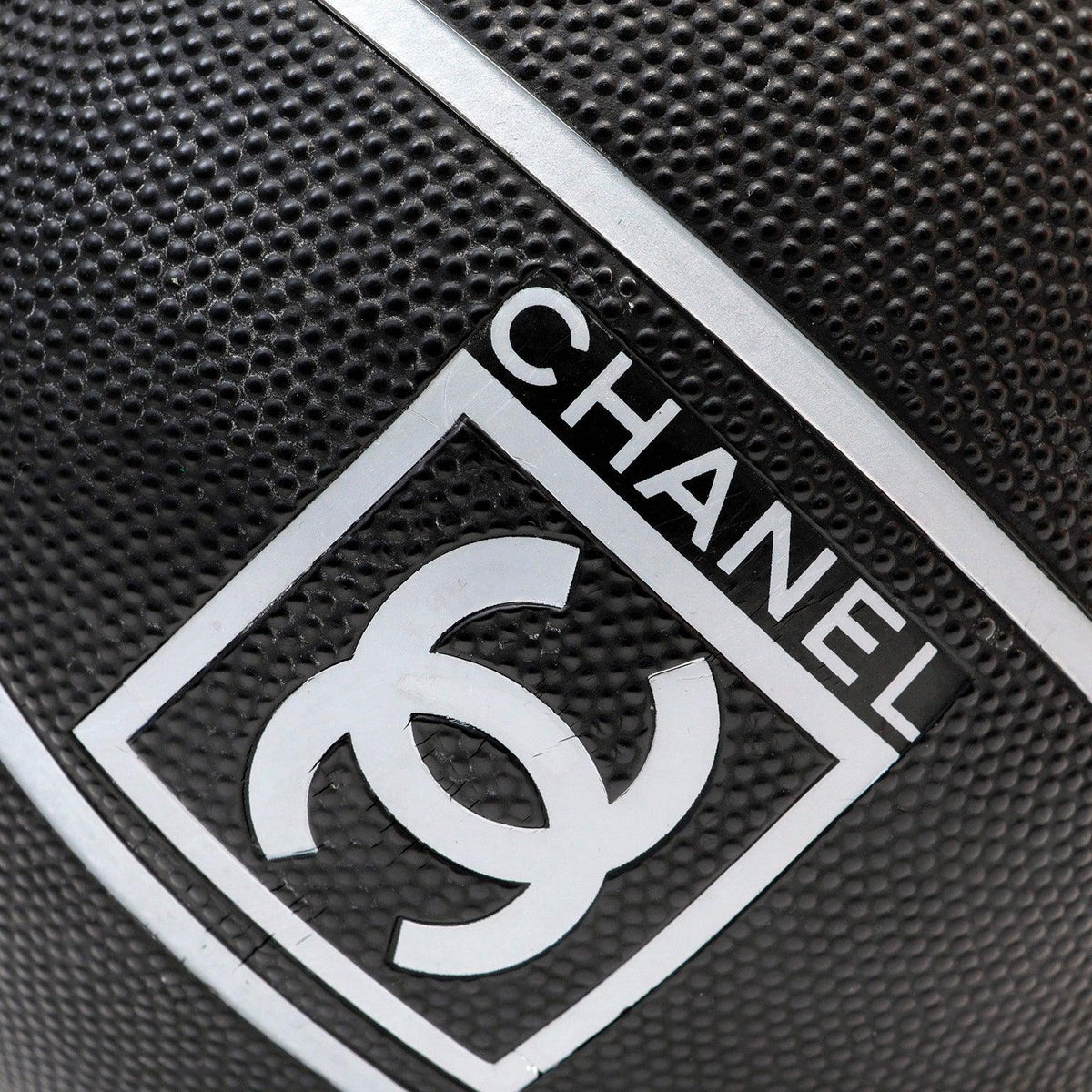 Chanel Game Series Black & White Football/Rugby Ball