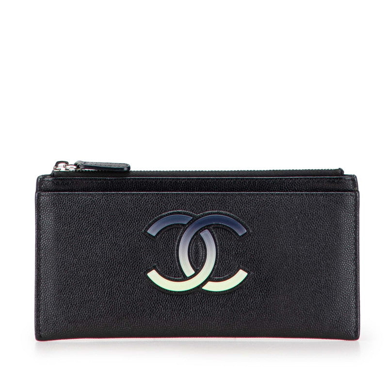 Chanel Coco Mark Caviar Skin Long Wallet