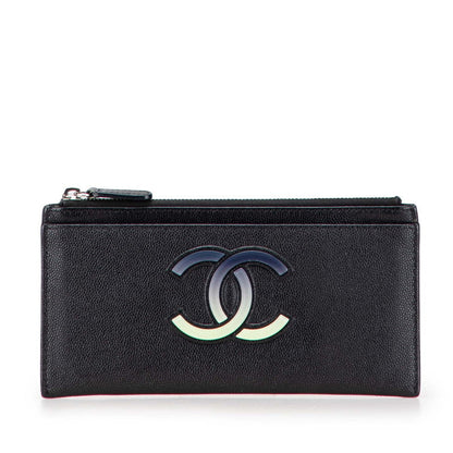 Chanel Coco Mark Caviar Skin Long Wallet