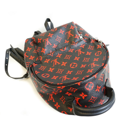 Louis-Vuitton Palm Springs Backpack PM in infrarouge monogram leather