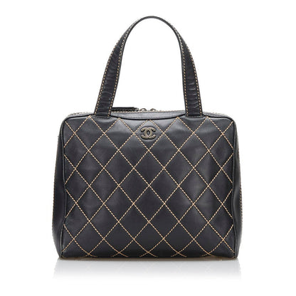 Chanel Leather Matelasse Wild Stitch Handbag
