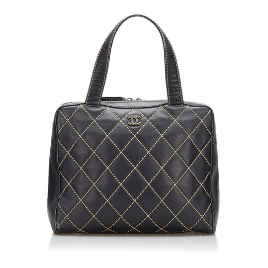 Chanel Leather Matelasse Wild Stitch Handbag
