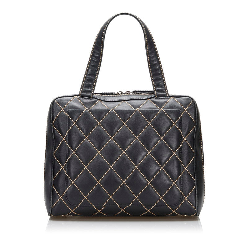 Chanel Leather Matelasse Wild Stitch Handbag