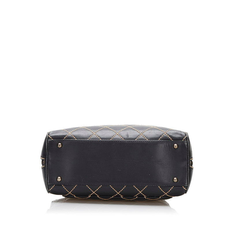 Chanel Leather Matelasse Wild Stitch Handbag