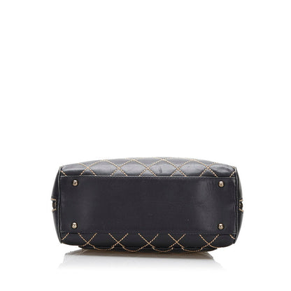 Chanel Leather Matelasse Wild Stitch Handbag