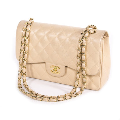 Chanel Caviar Classic Jumbo Double Flap Bag