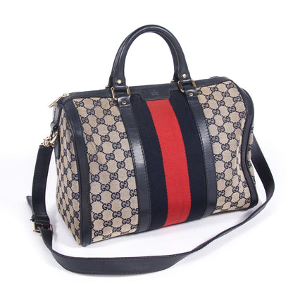 Gucci Web Original Boston Bag