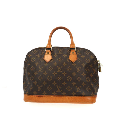 LOUIS VUITTON Alma Handbag in Brown Canvas