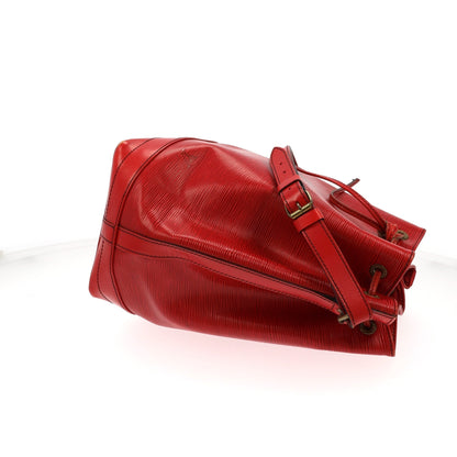 LOUIS VUITTON Noe Shoulder Bag in Red Leather