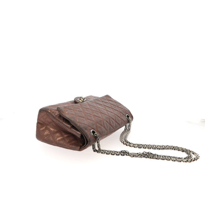 CHANEL 2.55 Shoulder Bag in Metallic Leather
