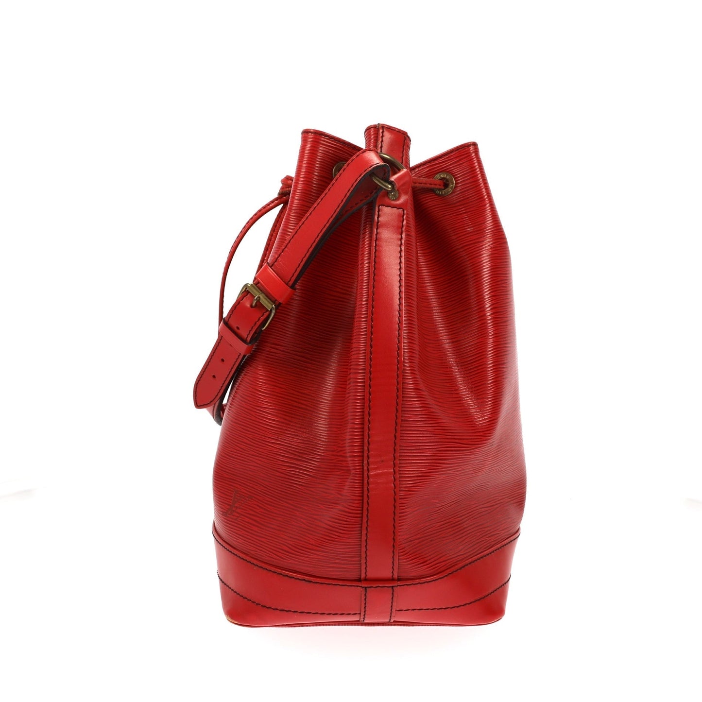 LOUIS VUITTON Noe Shoulder Bag in Red Leather