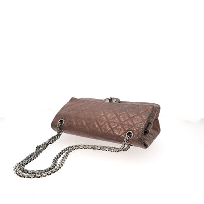 CHANEL 2.55 Shoulder Bag in Metallic Leather