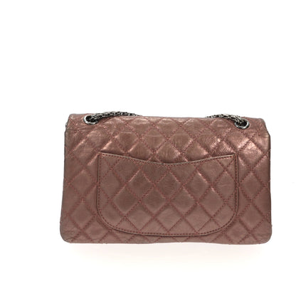 CHANEL 2.55 Shoulder Bag in Metallic Leather