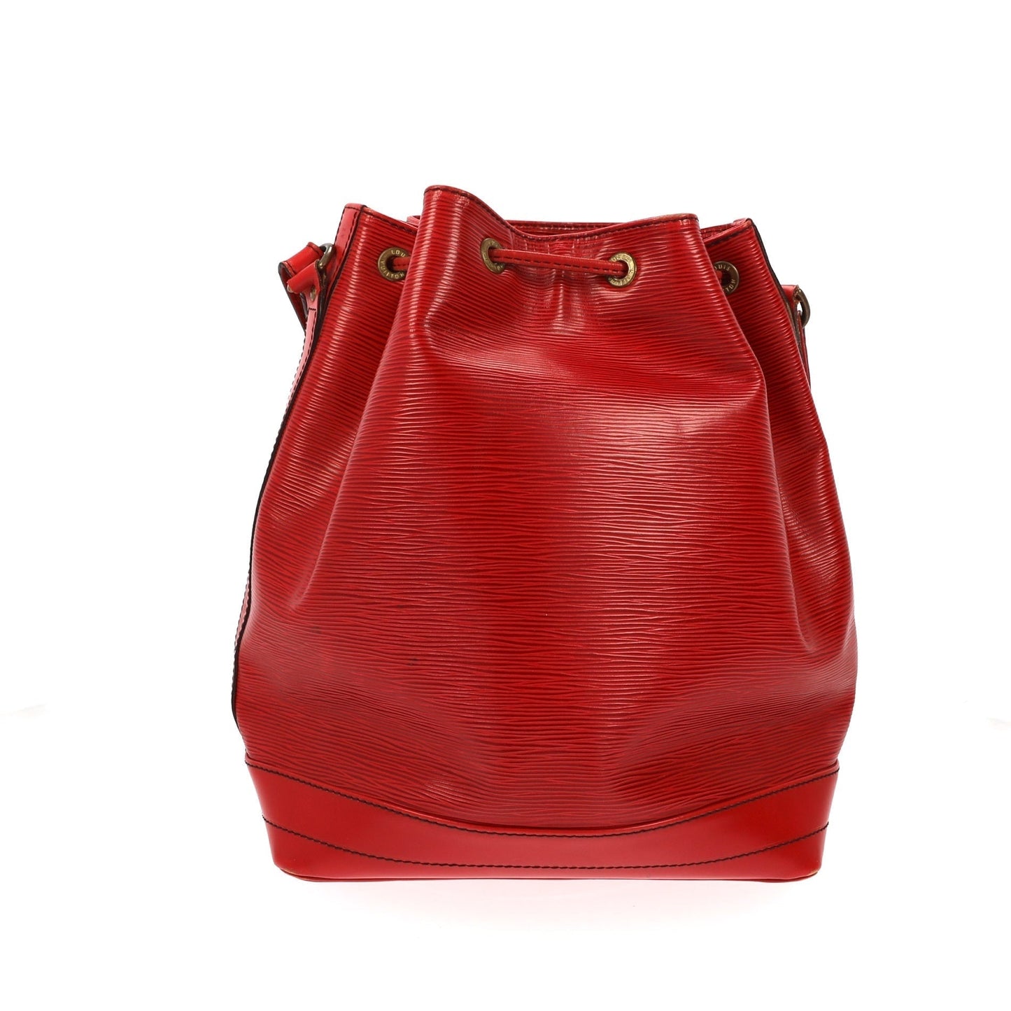 LOUIS VUITTON Noe Shoulder Bag in Red Leather