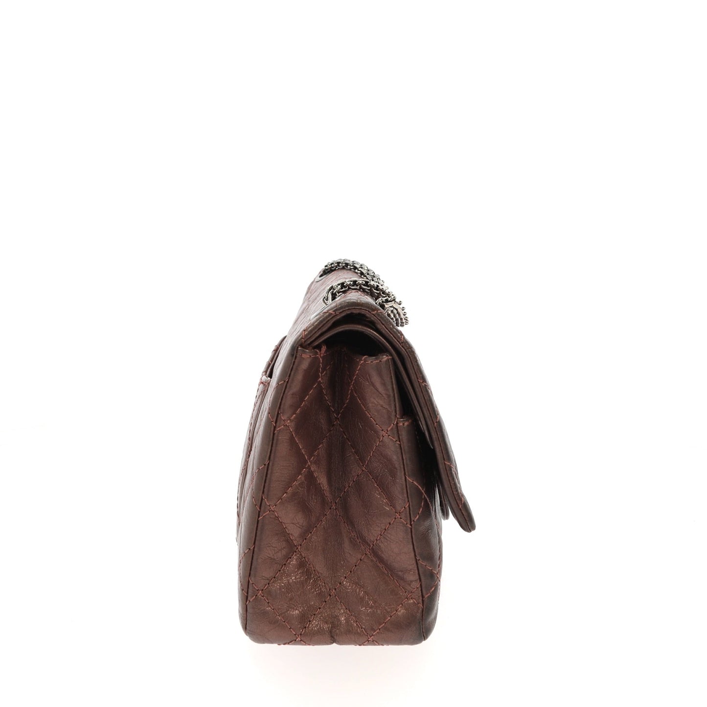 CHANEL 2.55 Shoulder Bag in Metallic Leather