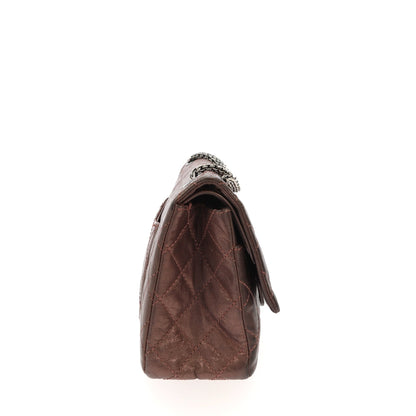 CHANEL 2.55 Shoulder Bag in Metallic Leather