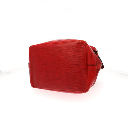 LOUIS VUITTON Noe Shoulder Bag in Red Leather