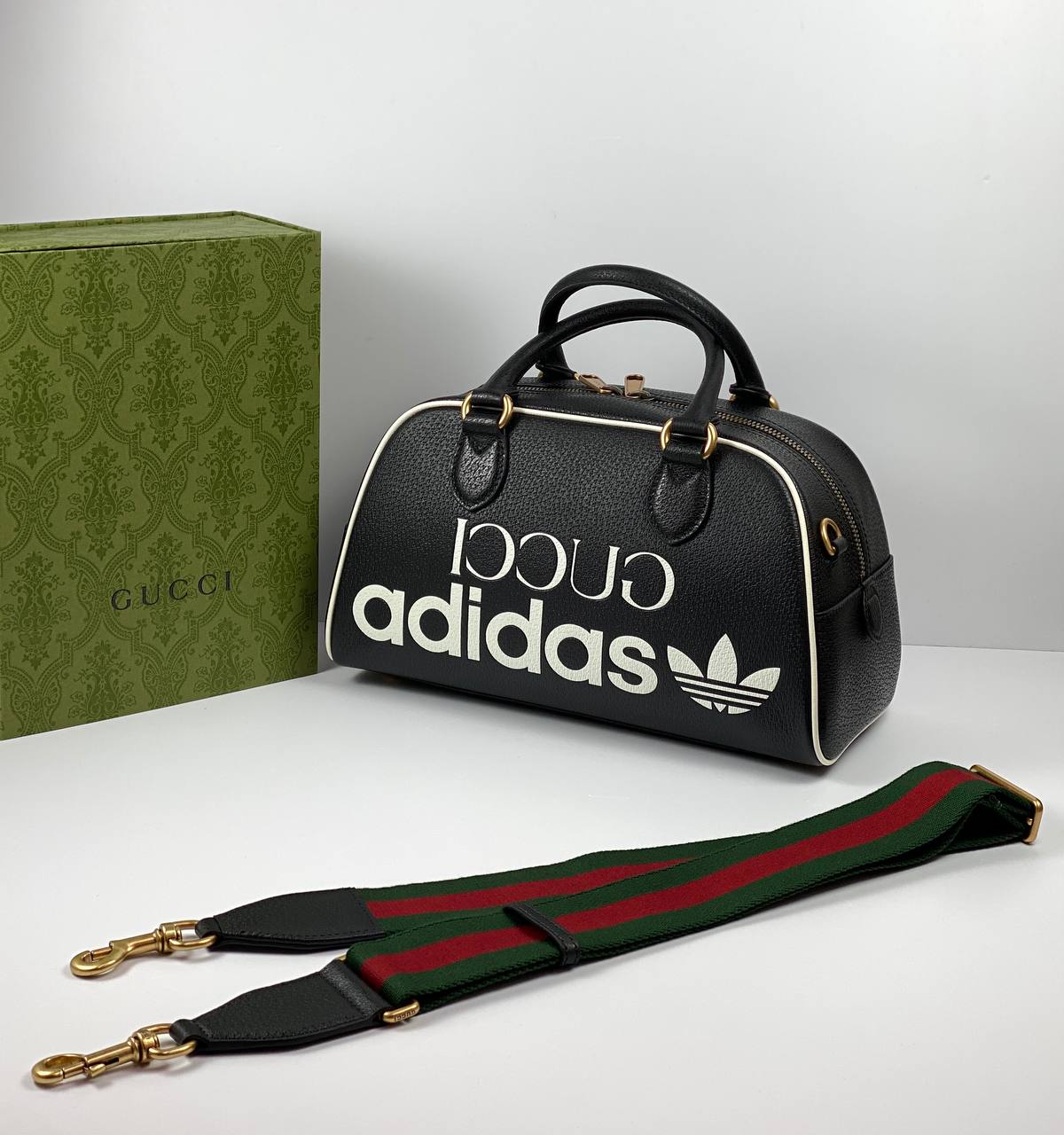 Gucci x adidas mini duffle bag