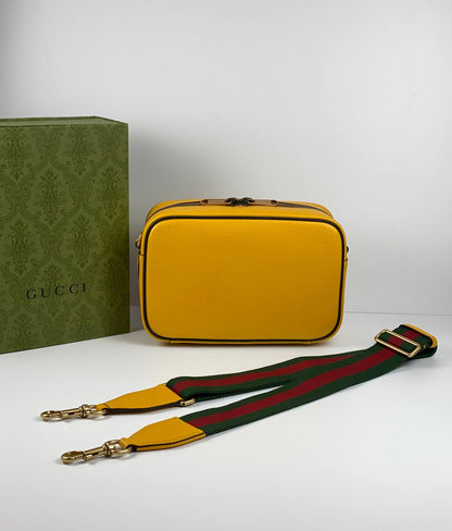 Gucci x adidas small shoulder bag yellow